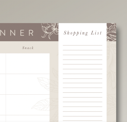Meal Planner - Creatory Bespoke Studio
