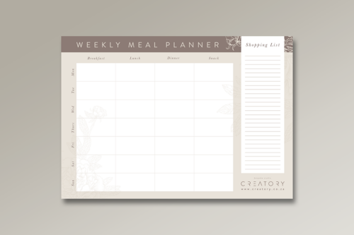 Meal Planner - Creatory Bespoke Studio