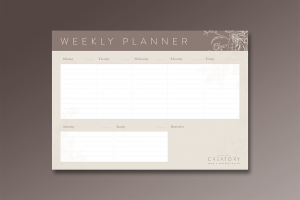 Weekly Planner - Creatory Bespoke Studio